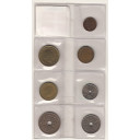 DANIMARCA set monete circolate da  25- 50 Ore - 1 - Krone - 2 - 5 - 10 - 20  Kroner anni vari Bella Conservazione